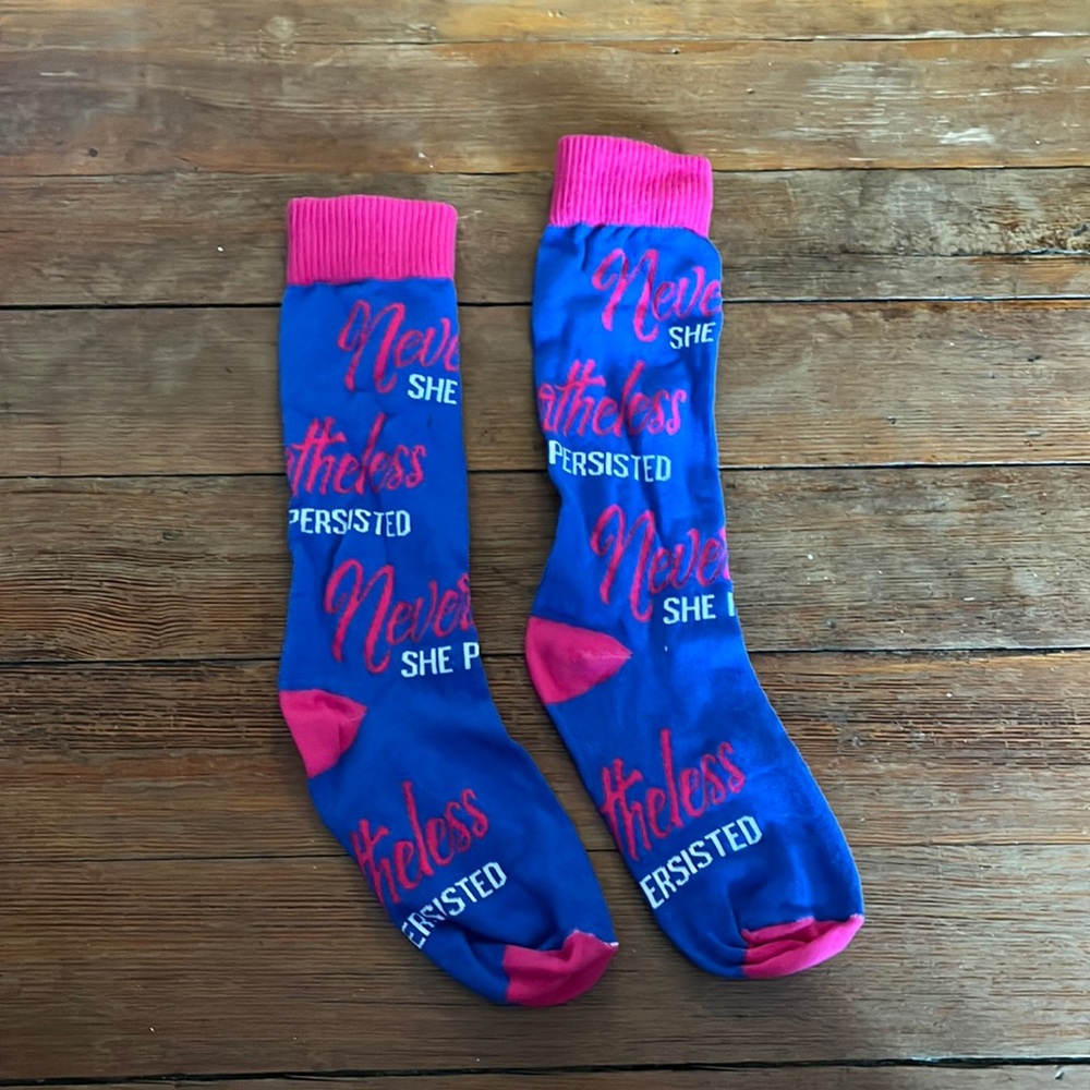 nevertheless she persisted socks